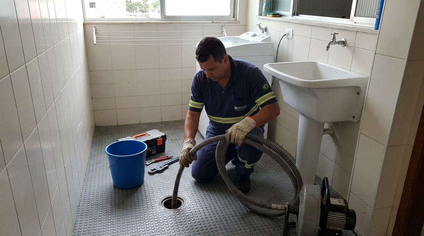 Desobstrução na Cozinha em Serra‑ES